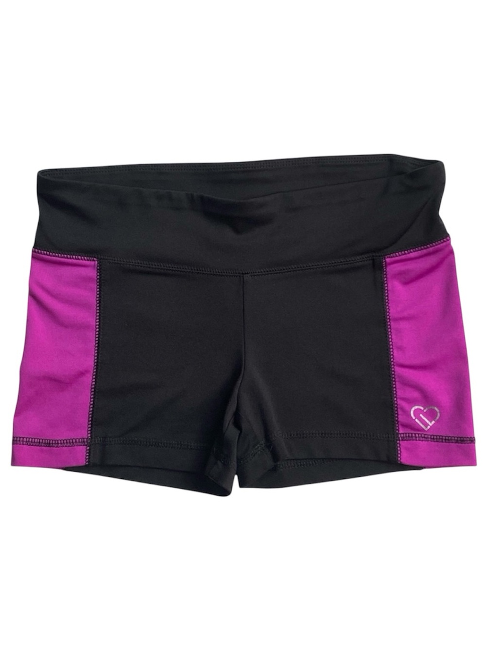 Aeropostale Live Love Dream Purple & Black Active Workout Shorts Women’s Size S